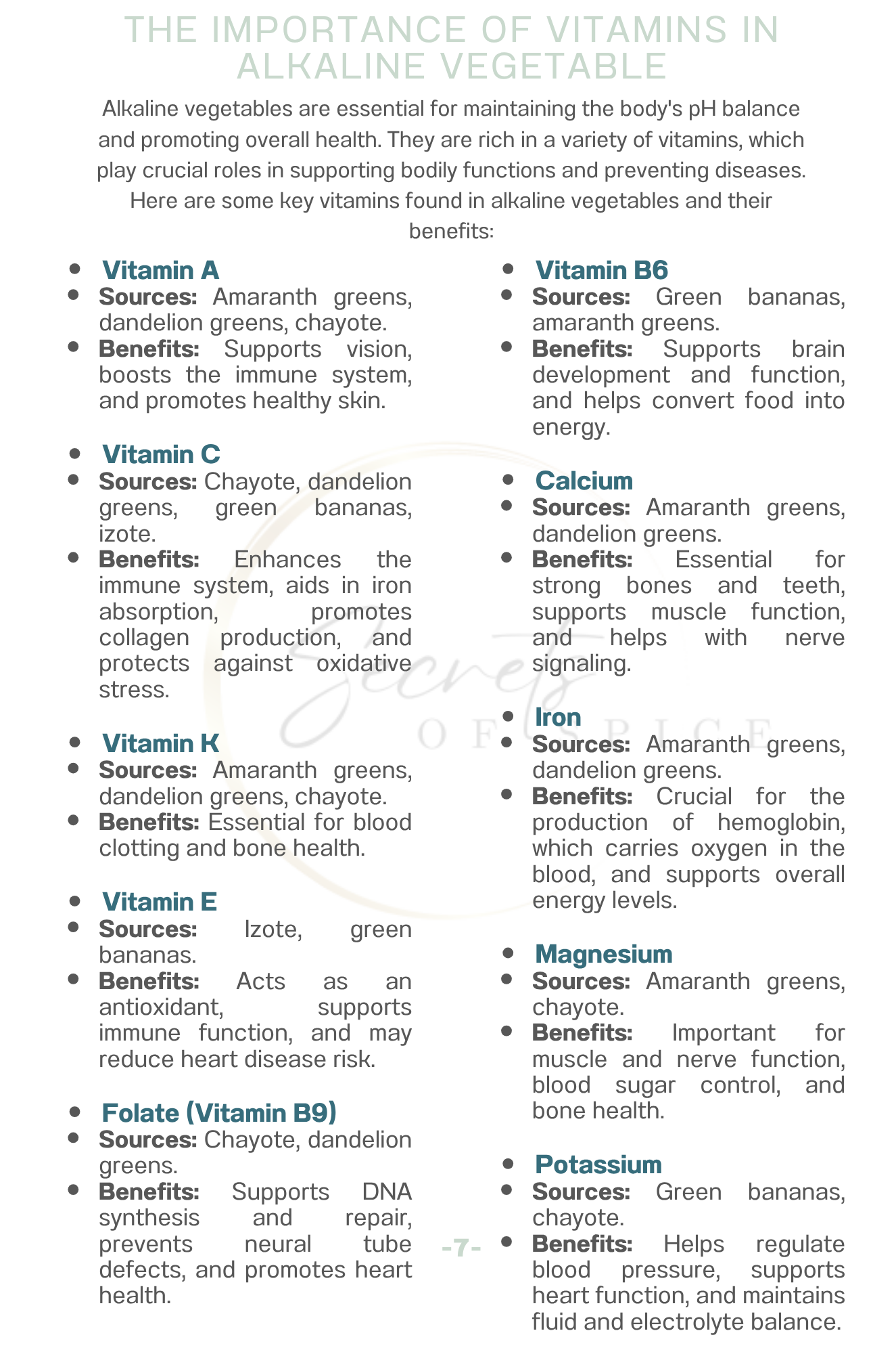Alkaline Vegetable Guide