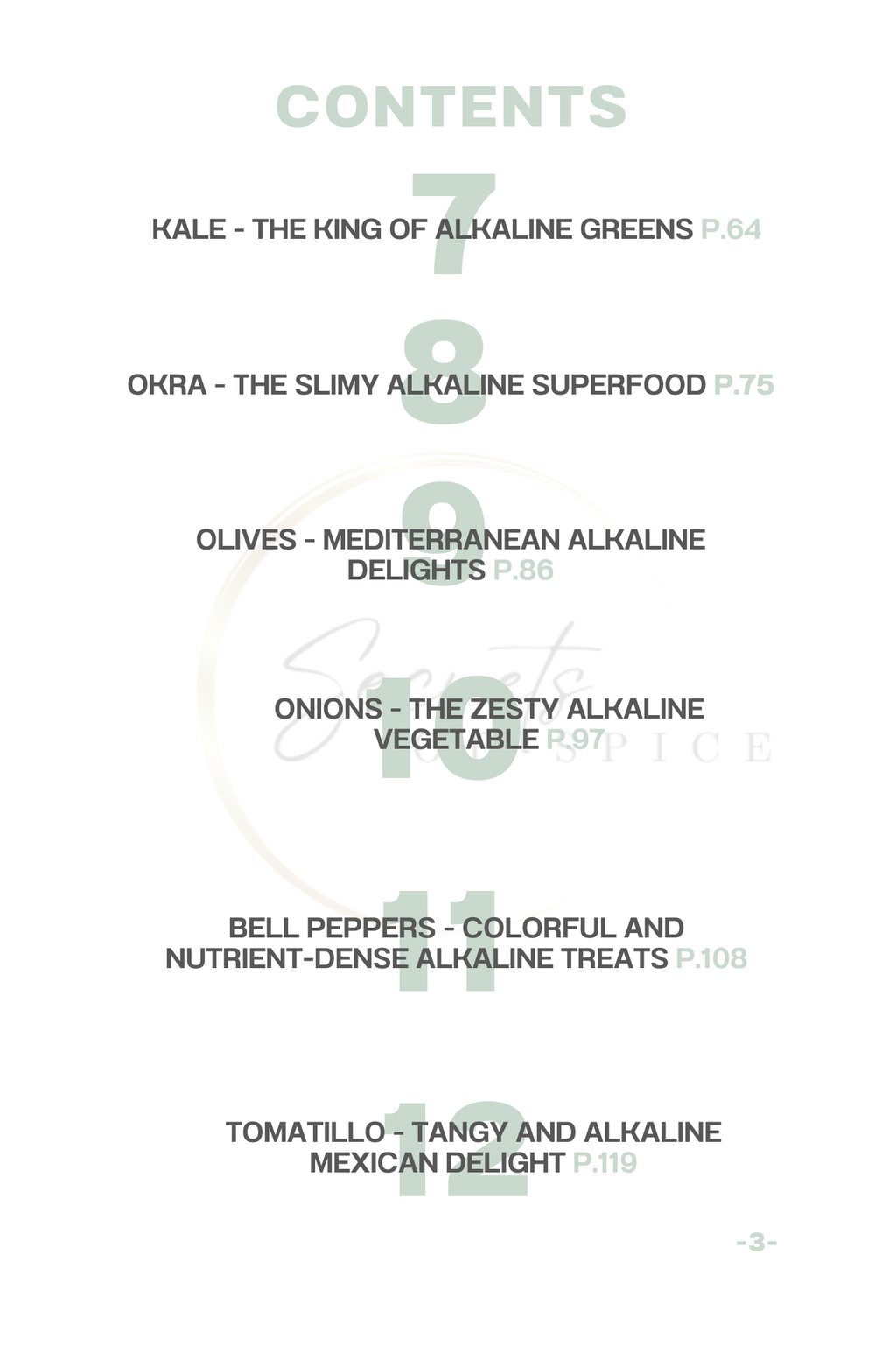 Alkaline Vegetable Guide