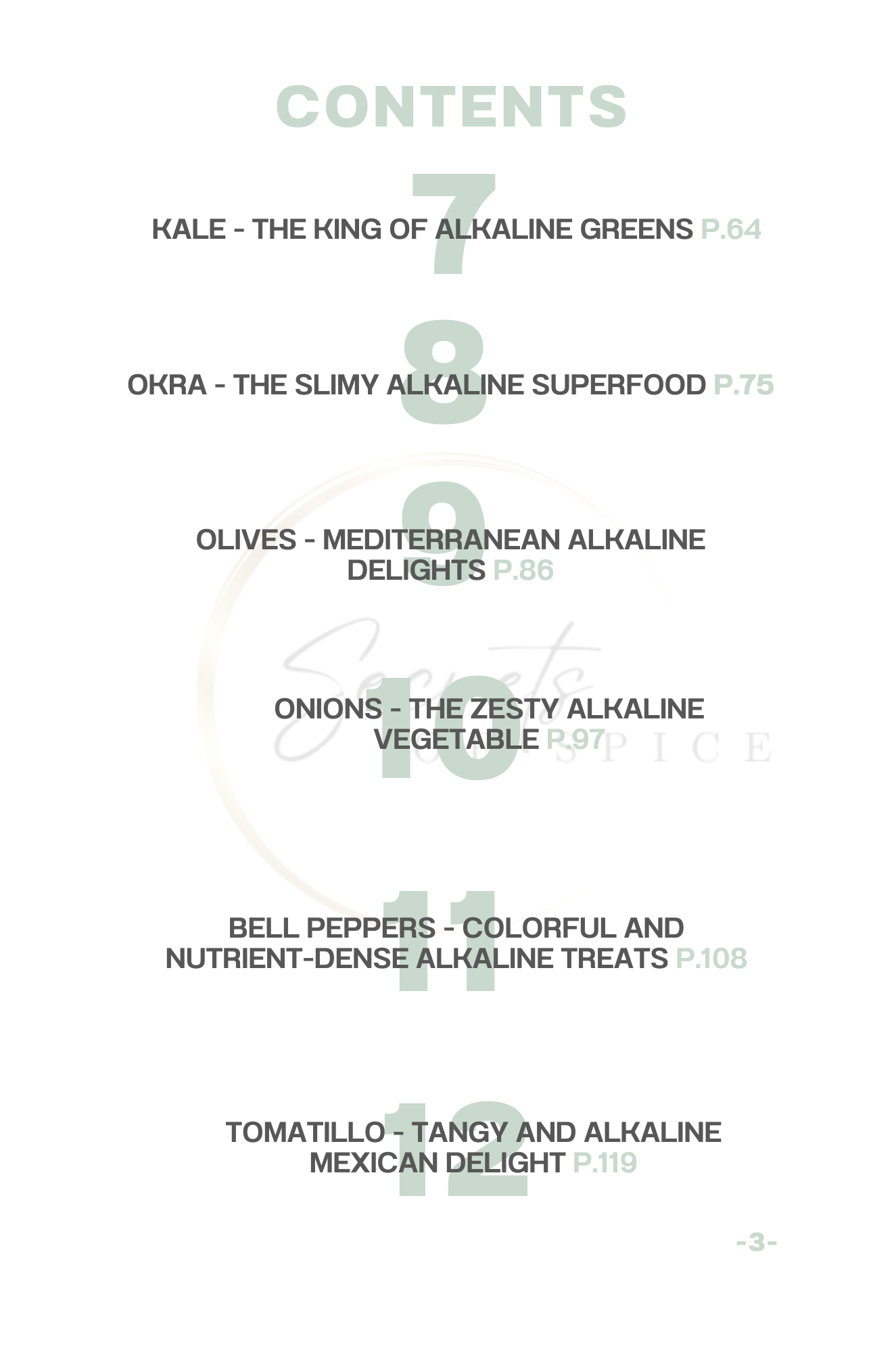 Alkaline Vegetable Guide